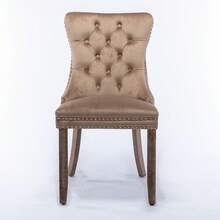Chair Covers & Cushions - Khaki + Velvet + Foam - View 2