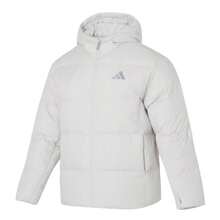 Adidas Men's Cotton Padded BASIC DOWN JKT Sports Hooded Lightweight Jacket KC2477 - Track Gray - View 1