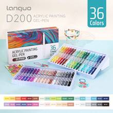 Languo 90 Colors Acrylic Paint Gel Pen Set - Professional Layering Art Markers For Students, 0.7mm Fine Tip DIY Drawing Pens For Glass/Paper/Wood/Blackboard/Tumblers/Plastic, Great For Study Notes And Crafts - Multicolor - View 15