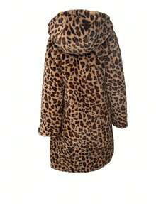 Women's Reversible Thick Long Sleeve Mid-Length Casual Fleece Jacket, Suitable For Autumn/Winter Black - Black - View 5