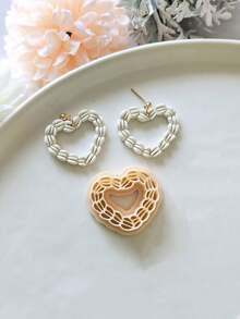 1/2/7pcs Boho Heart Shaped Earring Clay Cutters, Suitable For Jewelry Making, Summer Ice Cream, Cookie Clay Tools, Jewelry Making Tools - Clay Cutter - View 5