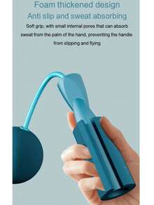 1 对加重无绳跳绳，带泡沫手柄，健身和锻炼两用