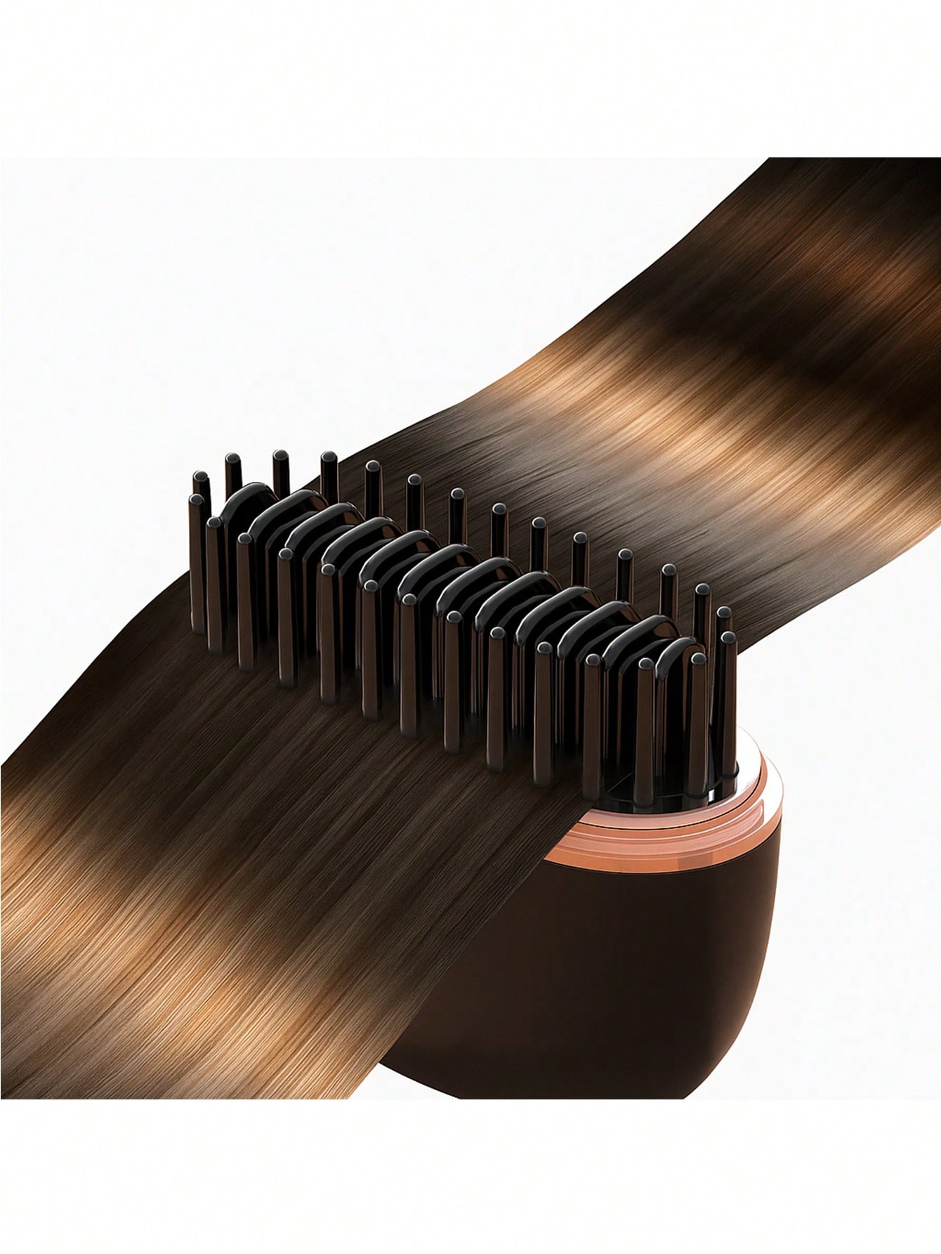 مشط تسريح شعر لا سلكي مع غرة، مشط تسريح صغير وقابل...