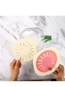 1 件旋转滤锅、厨房洗菜沥水碗、水果蔬菜清洗篮、汤滤器、水果沥水器、带手柄和沥水架的小型可折叠滤锅套装、家用迷你套装 - 彩色 - 查看 3