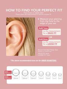 银质环形耳环 | 软骨无尽小环形耳环套装，适合男女女孩 | 防过敏 925 纯银耳屏耳环鼻唇环 | 耳环首饰，适合派对生日礼物，配有精美礼盒 | 7 种尺寸可选（外径-8 毫米/10 毫米/12 毫米/14 毫米/16 毫米/18 毫米/20 毫米） - 銀色 - 查看 11