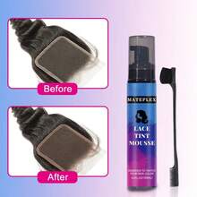 Foaming Lace Tint Mousse For Wigs Melting Tinted Mousse For Lace Grids Natural Finishing Color And Lightweight 3.4 Oz 100ml Light Brown