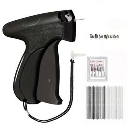 Stitch Gun For Gun Stitchy Clothes, Tagging Gun For Clothing, Handheld Tag Gun Quick Stitch Sewing Gun, Portable Quick Clothing Fixer Hemming Tool Includes 6 Needles And 1000 Black White Fasteners Mini Speedy Sticky Sewing Hemming Tool