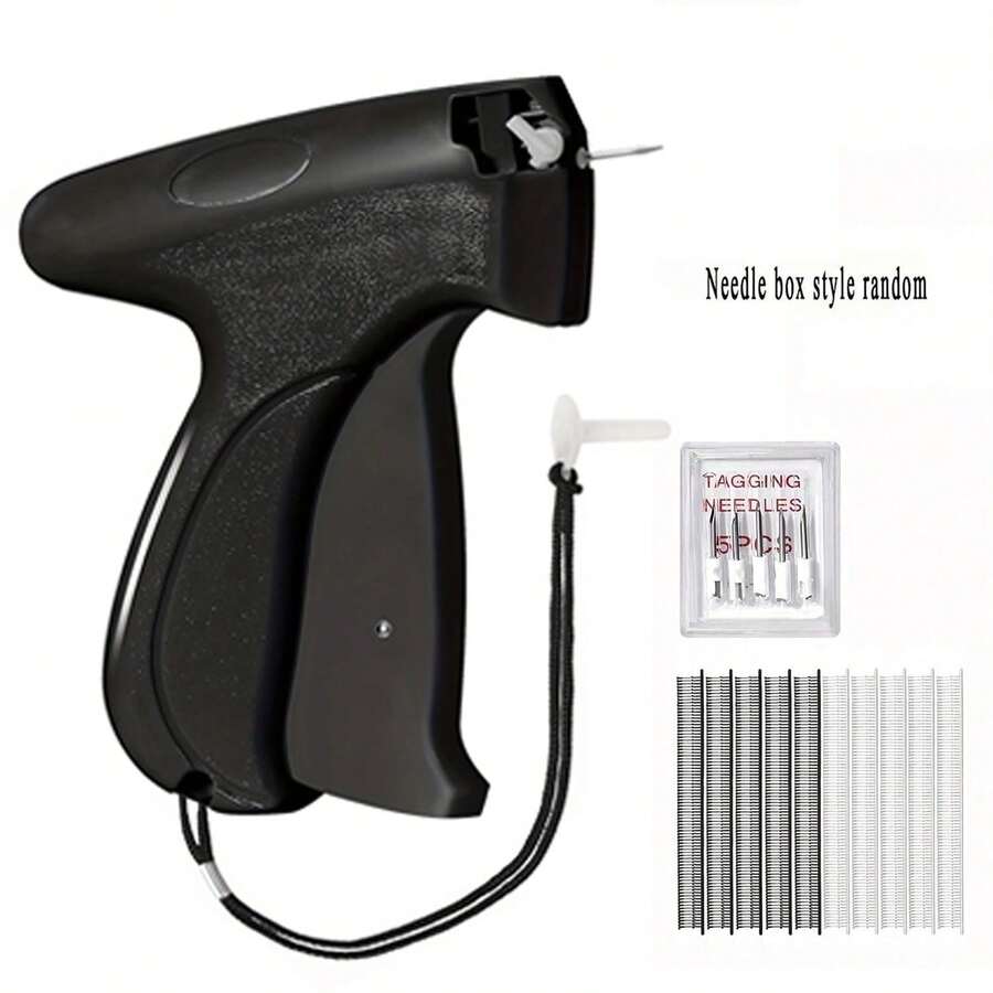 Stitch Gun For Gun Stitchy Clothes, Tagging Gun For Clothing, Handheld Tag Gun Quick Stitch Sewing Gun, Portable Quick Clothing Fixer Hemming Tool Includes 6 Needles And 1000 Black White Fasteners Mini Speedy Sticky Sewing Hemming Tool