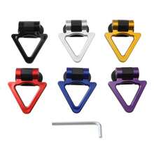 Mejora la personalización de tu auto: Pegatina universal de gancho de remolque triangular trasero - , fácil de pegar y con estilo - Unitalla - Ver 9