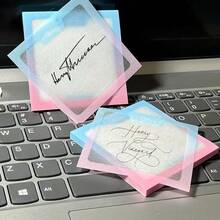 50 tờ giấy nhớ trong suốt mờ | Sổ tay chống nước | Thích hợp cho sổ kế hoạch, học tập, văn phòng, sổ lưu niệm, giấy nhớ có thể tháo rời, thiết yếu cho những người yêu thích văn phòng phẩm, Unisex trở lại trường học - Nhiều màu - Xem 1