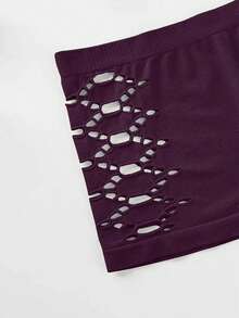 2 piezas: sujetador sin tirantes con botones cruzados para mujer, el más vendido, tallas M/L/XL. - Morado - Ver 7