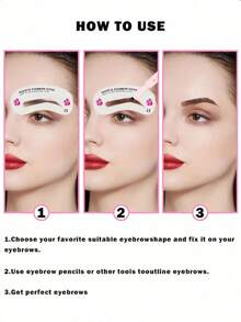 Bộ 24 khuôn tạo hình lông mày, bộ dụng cụ chăm sóc lông mày, bộ dụng cụ làm đẹp để trang điểm và tạo kiểu lông mày., Quà tặng, Du lịch, Đồ giá rẻ, Vật dụng cần thiết khi đi du lịch - Nhiều màu - Xem 11