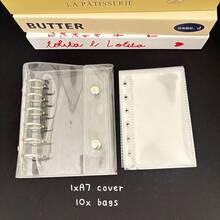 A8/A6/A7/M5 双扣活页夹封面、透明活页夹、DIY 替换套笔记本、收集书籍整理器 - 彩色 - 查看 16