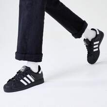 Adidas Originals SUPERSTAR II 经典贝壳头休闲运动鞋，男女款，2026新款低帮运动鞋 JI0079 - 黑色 - 查看 8