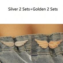 1 pereche/2 perechi/4 perechi de catarame modelatoare cu aripioare, cu cataramă detașabilă, fără cuie, fără cusut, pentru blugi - reductor detașabil pentru talie