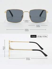 1 par de gafas de metal con diseño de polígono retro y elegante para hombres, adecuadas para viajes al aire libre, decoración de fiestas, vacaciones en la playa, que te harán el centro de atención en la calle