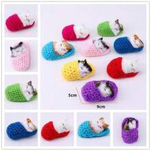 1 件可爱睡猫雕像，微型猫玩具，手工工艺礼物，儿童益智玩具 - 彩色 - 查看 3