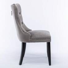 Chair Covers & Cushions - Grey + Velvet + Foam - View 4
