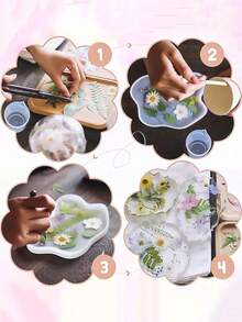 1 Set Natural Dried Flowers, For Nail Art, Resin Art, Candle Making, DIY Craft Decoration, Colorful Epoxy Mold Filler, Mixed Small Pressed Botanicals