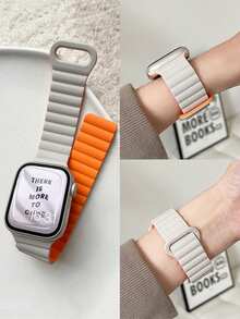 1条男女通用硅胶磁吸表带，兼容 42mm、38mm、40mm、41mm、44mm、45mm、46mm、49mm，时尚智能手表替换表带，适用于Ultra2、Ultra SE2、SE 11、10、9、8、7、6、5、4、3、2、1系列，学生返校季好礼 - 彩色 - 查看 7