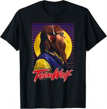 Teen Wolf Headphone Wolf T-Shirt - 黑色 - 查看 1