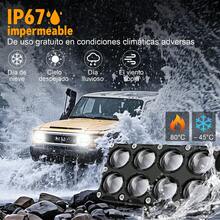 2 piezas Focos Auxiliares Led Faros Luces 8 Ojo luz para Auto y Moto - 2 piezas - Ver 6