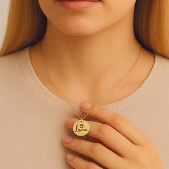 Collar con nombre de perro personalizado - Collar con disco de mascota personalizado - Joyería conmemorativa de mascota personalizada - Regalo para mamás de perros o amantes de las mascotas