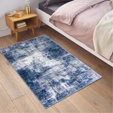 Small Abstract Area Rug Entryway Rugs Washable Door Mat Indoor Entrance Throw Rugs, Printed Faux Wool Non Slip Floor Carpet For Foyer Front Door Sink Bedroom Decor
