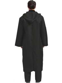 Anakin Costume Adult Men Tunic Hooded Robe Outfits Halloween Cosplay Uniform - màu đen - Xem 3
