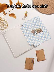 Kingsung Ốp bảo vệ máy tính bảng họa tiết chó lưới, tương thích với iPad Air 8(M4)2026(11 inch), Air 8(M4)2026(13 inch), 9.7/10.2/10.5/10.9/12.9/Pro 11 (thế hệ thứ 10), Galaxy Tab S6 Lite 10.4 inch, Kindle Paperwhite (thế hệ thứ 12, 2024), Kindle (thế hệ thứ 11, 2022), mềm mại, chống sốc, chân đế thông minh/chức năng tự động bật/tắt màn hình. - Nhiều màu - Xem 5