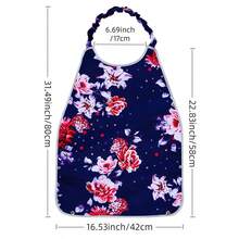 1pc Adult Bib - Elderly Meal Bib With Foldable Pocket Design, Prevent Falling Crumbs And Protect Clothing, Suitable For Dining, Elegant For Men & Women