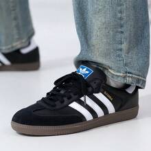 Adidas Originals SAMBA OG 复古休闲运动鞋，男女款，2026 新款低帮运动鞋，B75807