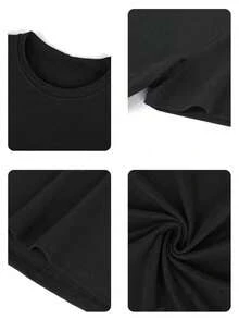 Women T-Shirts - Black - View 4