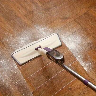 1 Set Reinforced Ultra-Fine Fiber Stainless Steel Spray Mop, With Washable Mop Pad And Squeegee - Extended Handle, Easy Cleaning For Hardwood, Laminate, Tile And Wood Surfaces - Suitable For Wet & Dry Use, Includes Gray Replacement Pad. Household Or Commercial Wet & Dry Spray Flat Mop, Ramadan/Valentine's Day Gift