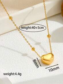 قلادة قلب موضة، مناسبة للنساء للارتداء اليومي أو أثناء التنقل، للزينة