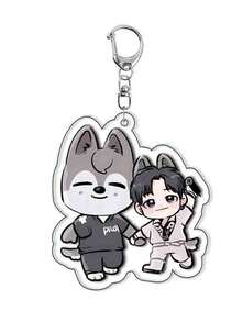 1 Piece, Spell Back Key Chain, Cartoon Photo Card, Bag Pendant, Cheng Xiao Lu Guangxia Cartoon Surrounding, Acrylic Key Chain Animation Surrounding, Party Gifts, Backpack Pendant. - Multicolor - View 17