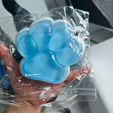 1/5个猫爪挤压玩具，慢回弹葡萄/橙色，减压挤压玩具，立方体挤压玩具，粘性挤压玩具，大号弹性挤压猫爪，指尖旋转玩具，生日派对礼物 - 彩色 - 查看 15