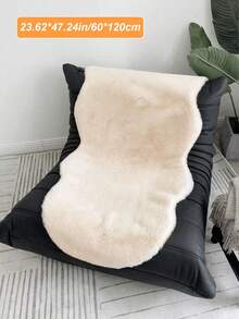 1pc Faux Rabbit Fur Wavy Soft Fluffy Warm Cozy Rug, Comfortable Home Decor Carpet Suitable For Bedroom, Living Room, Sofa, Coffee Table, Dressing Room, Tatami Room And Other Areas,Fall Decor,Autumn Decor,Room Decor