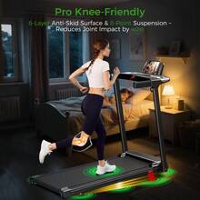 Portable Home Treadmill,3.0HP, Load-Bearing 350 LBS, Foldable, Small Home Office Walking Treadmill, Armrest,Foldable Inclined Running Machine, Desktop Treadmill For Home Office,LED Display, Walking Jog - View 8
