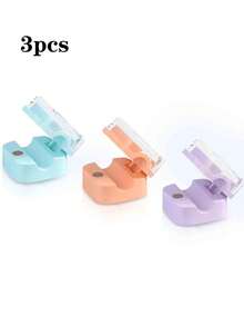 3 piezas Clips magnéticos de cable con soporte adhesivo ajustable - Fuerte atracción magnética y base adhesiva, multicolor (blanco, rosa, morado, azul claro, verde menta) para escritorio de oficina en casa, coche, pared, mesita de noche - Organiza cargadores, cables, auriculares, clips, escritorio ordenado, plástico minimalista