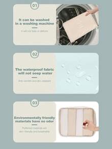 9 حقيبة تخزين للسفر مزينة بشعارات، حقيبة تخزين ملابس من البوليستر الحديثة للسفر والأنشطة الخارجية