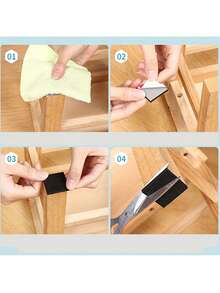 39.37in Mute Wear-Resistant Anti-Slip Table And Chair Foot Protector Pad, Thick Anti-Noise Wear-Resistant Mute Pad, Suitable For Dining Tables, Chairs, Helping To Minimize Noise From Chairs, Tables, And Beds. - Multicolor - View 7