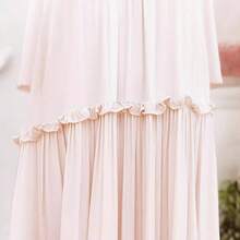 Spring And Summer Elegant Commuting Plus Size French Style Long Dress Off-Shoulder Fairy Fashion Elegant Dress - 白色 - 查看 3