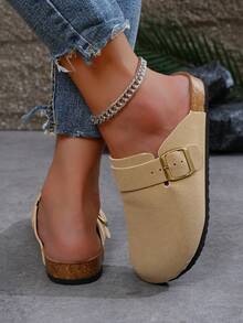 New Fashion Women Mule Shoes, Versatile, Minimalist, Casual, Comfortable, Easy Slip-On Design, Available In Plus Sizes, Ideal For Slouchy Wearers