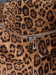 1 件大容量纯色绒面革托特包，女士休闲流浪包，时尚单肩腋下包，适合女性日常使用，秋冬热销女包，女士托特包，完美搭配秋季服装女士 - 棕色 - 查看 7