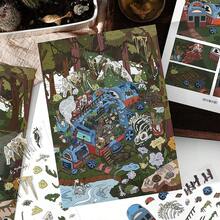 Large Size Decorative Stickers, Fun DIY Miniature Scene Stickers