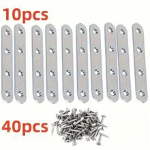 50 szt. stalowych wsporników kątowych ze śrubami – wsporniki narożne 90 stopni do mebli, regałów i zastosowań przemysłowych, wytrzymałe metalowe łączniki wsporników z wstępnie wywierconymi otworami i dołączonymi śrubami, projekty DIY, solidna konstrukcja, precyzyjna inżynieria, materiały warsztatowe