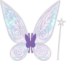 Fairy Wings For Adults,Butterfly Wings For Girls,Angel Wings,Fairy Costume For Women Halloween Dress Up Party Favor (Purple),18556352 - 紫色 - 查看 1
