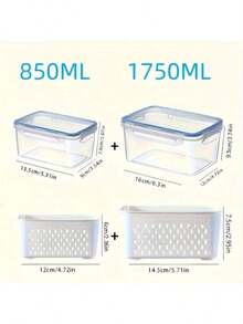 9 件套冰箱收纳盒 - 可堆叠，多功能厨房系统，适用于水果、蔬菜 | 3 个盖子、3 个篮子、3 个盒子（带沥水托盘）