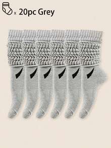40 pièces/30 pièces/24 pièces Chaussettes de sport confortables unisexes, convenant aux sports et à l'entraînement, chaussettes longues pour femmes, port décontracté et professionnel, antibactériennes, douces, noires et blanches, résistantes aux odeurs, absorbantes, douces et légères, convenant à l'automne/hiver, 20 pièces/10 pièces/8 pièces/6 pièces/4 pièces/2 pièces